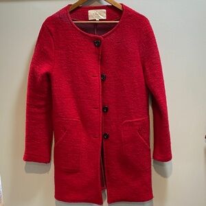 Cozy Red Teddy Jacket